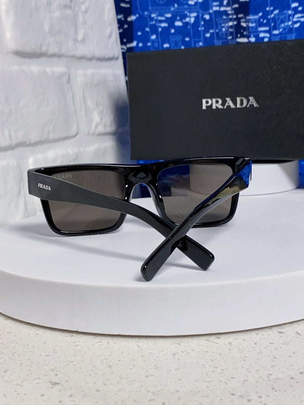 Prada PR19WS Square Black Lens Sunglasses for Men & Women - 465719 - detail image 4