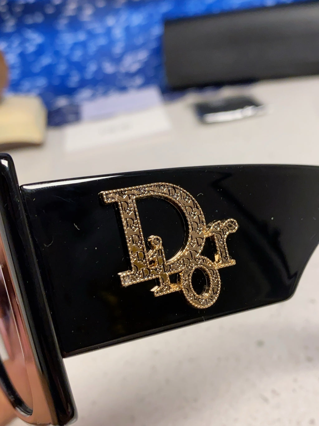 Dior Cat-Eye Black Lens Sunglasses for Men & Women - 465232 - detail image 7