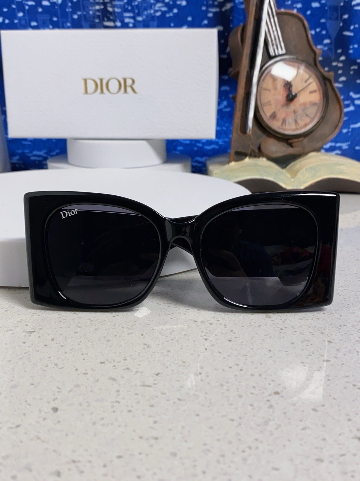 Dior Cat-Eye Black Lens Sunglasses for Men & Women - 465232 - detail image 9