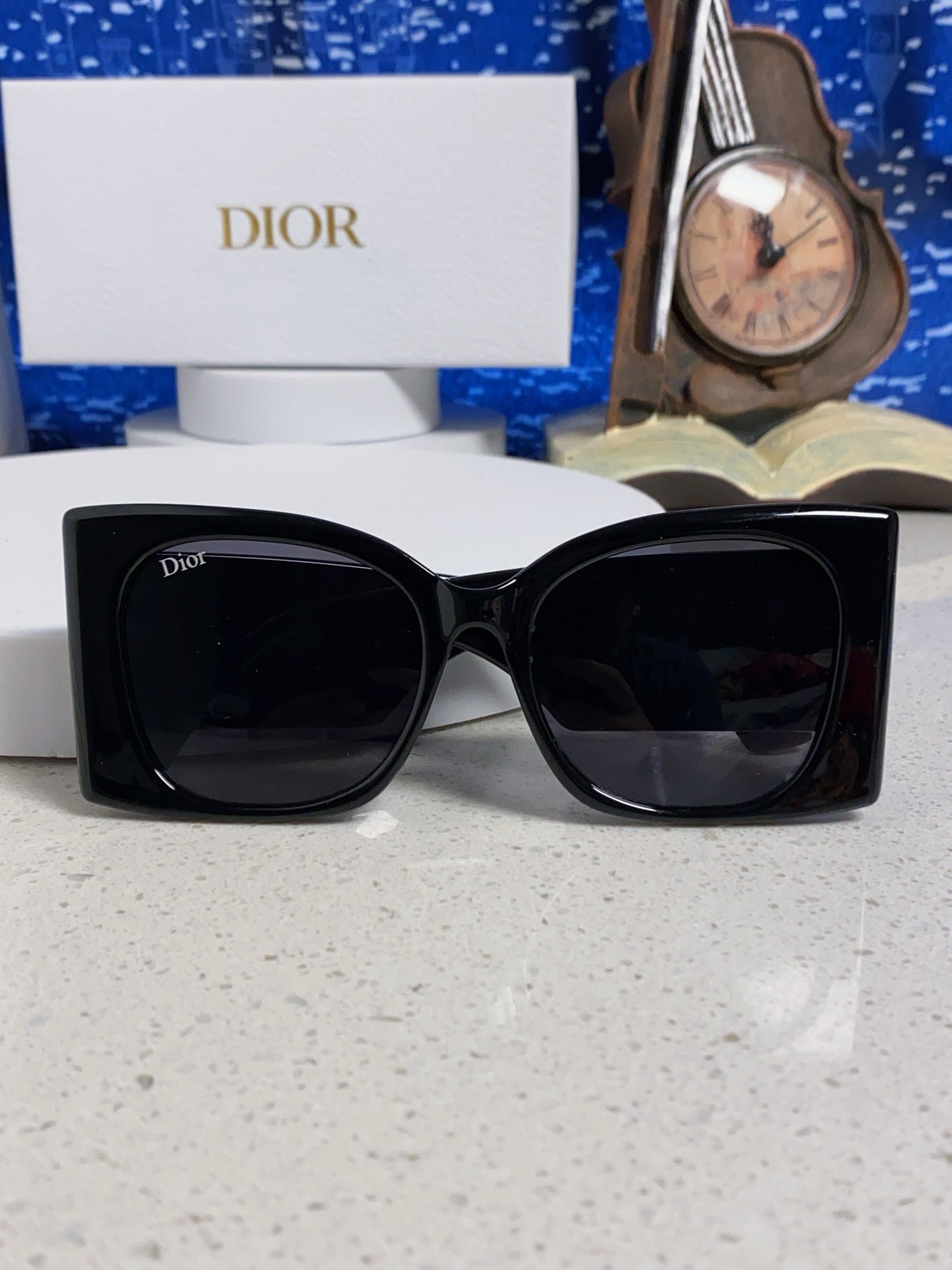 Dior Cat-Eye Black Lens Sunglasses for Men & Women - 465232 - detail image 9