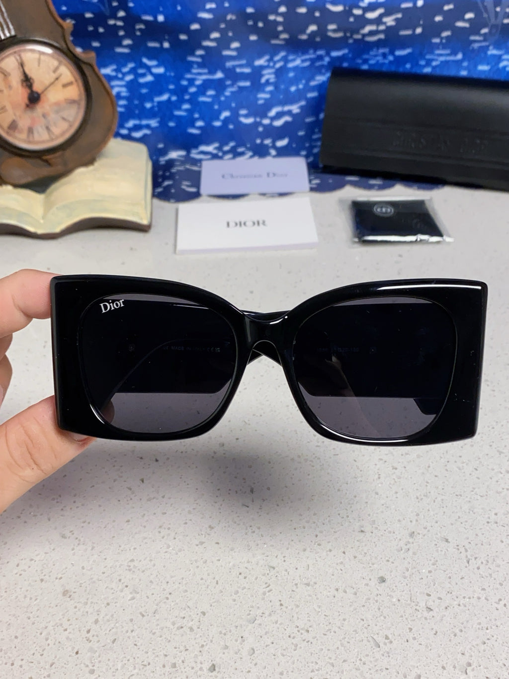 Dior Cat-Eye Black Lens Sunglasses for Men & Women - 465232 - detail image 4