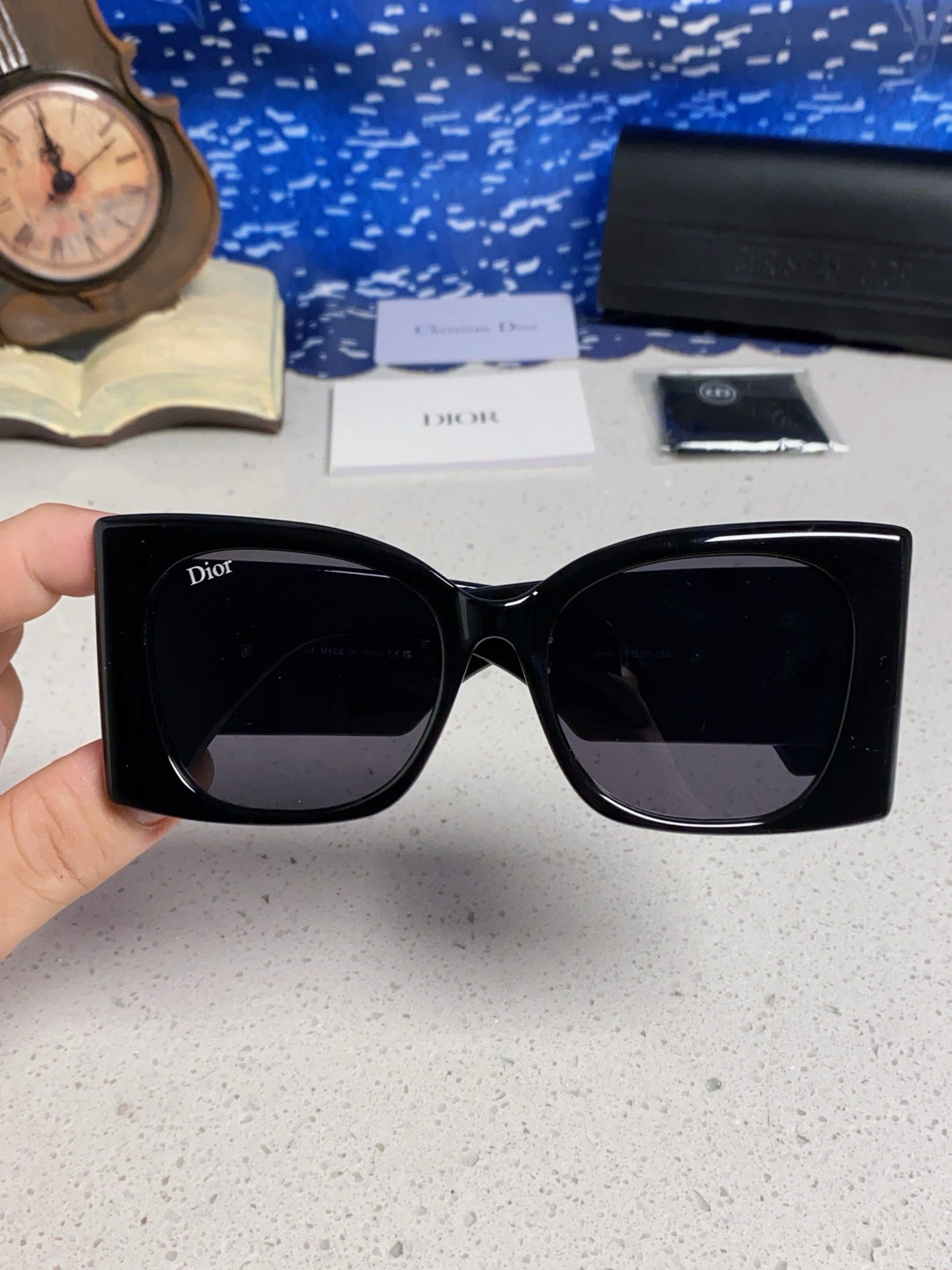 Dior Cat-Eye Black Lens Sunglasses for Men & Women - 465232 - detail image 4