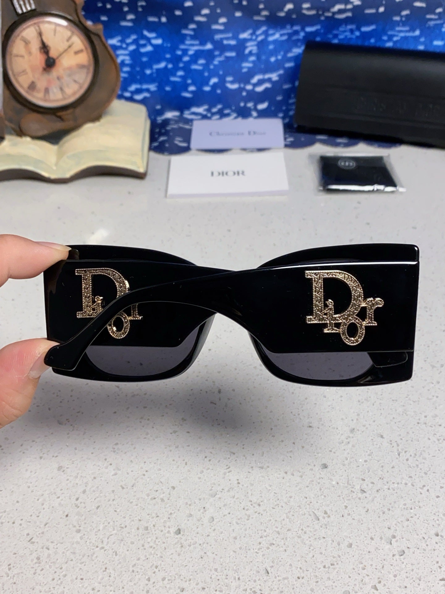 Dior Cat-Eye Black Lens Sunglasses for Men & Women - 465232 - detail image 5