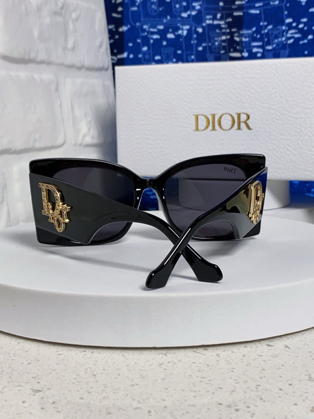Dior Cat-Eye Black Lens Sunglasses for Men & Women - 465232 - detail image 3