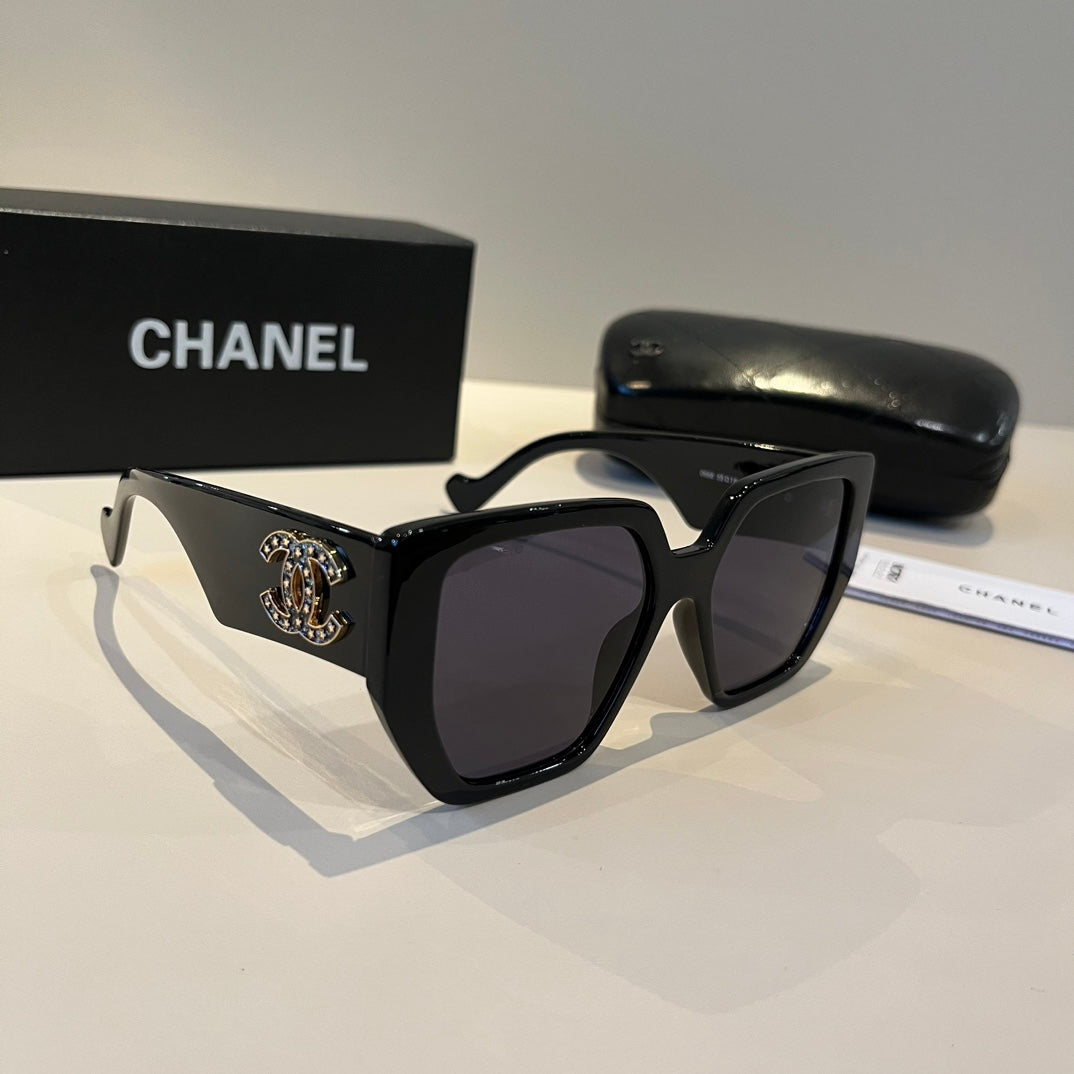 Chanel Fashion Black Lens Sunglasses for Men & Women - 382241