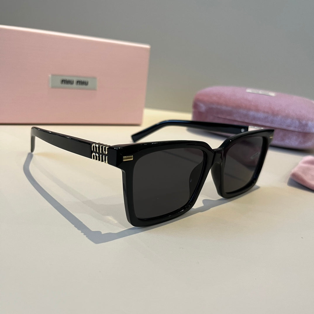 Miu Miu SMUO7S Square Black Lens Sunglasses for Men & Women