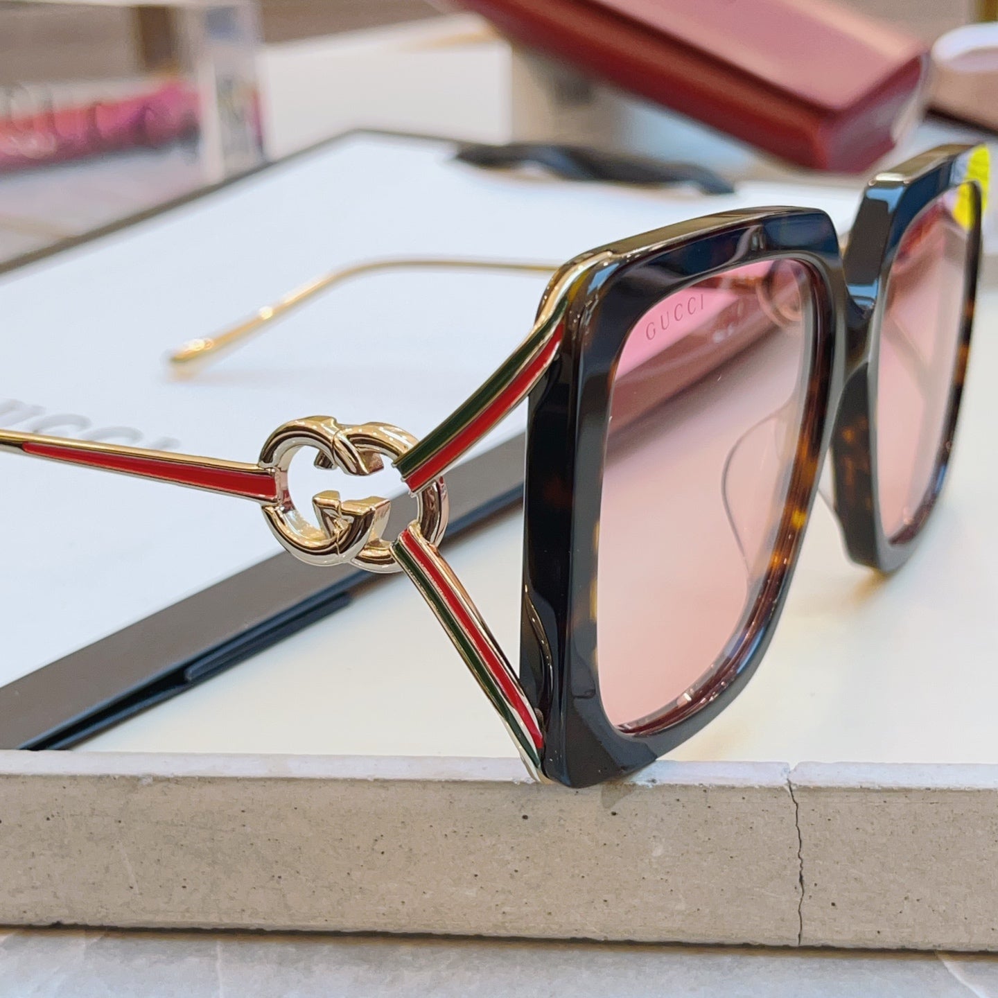 Gucci GG1324SA Fashion Black Lens Sunglasses for Men & Women - 448788 - detail image 7
