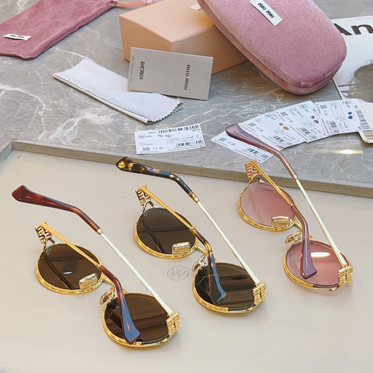 Miu Miu Fashion Red Lens Sunglasses for Men & Women - 382999 - detail image 4