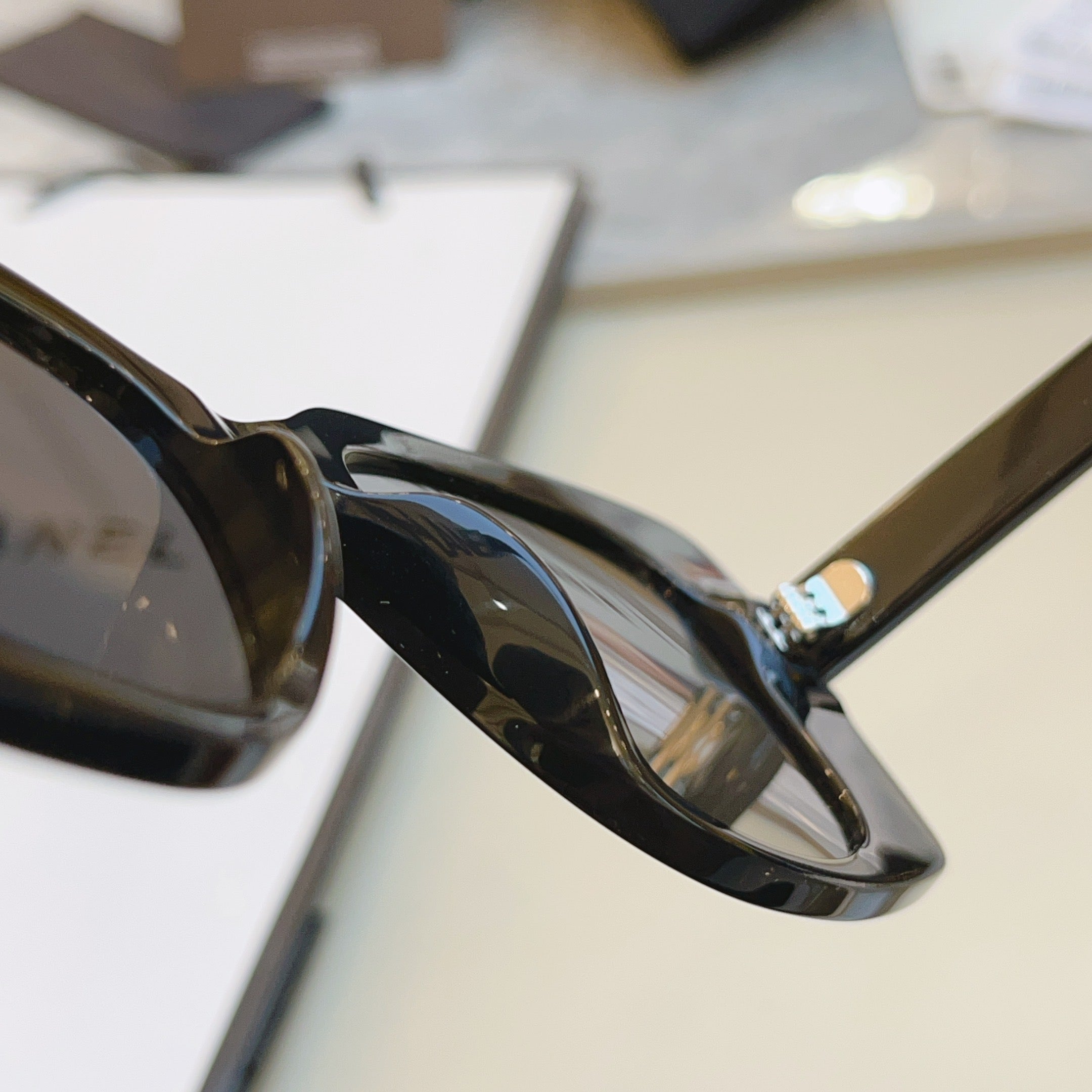 Chanel CH5422B Rectangular Black Lens Sunglasses for Men & Women - 382251 - detail image 5