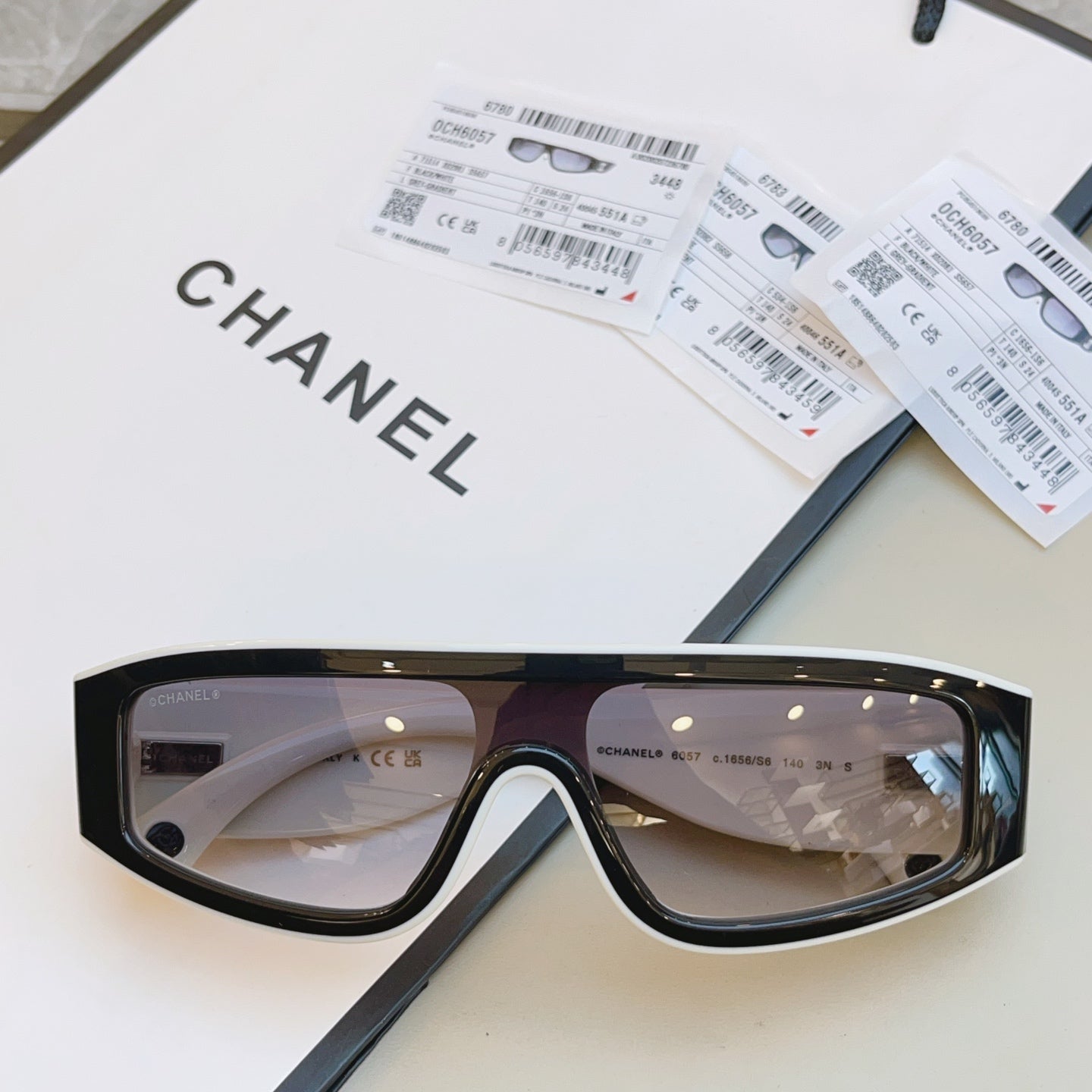 Chanel CH6057 Fashion Gray Lens Sunglasses for Men & Women