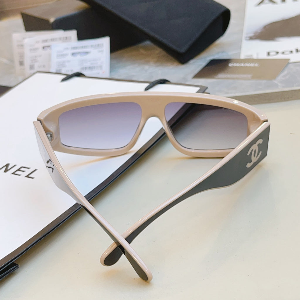 Chanel CH6057 Fashion Black Lens Sunglasses for Men & Women - detail image 6