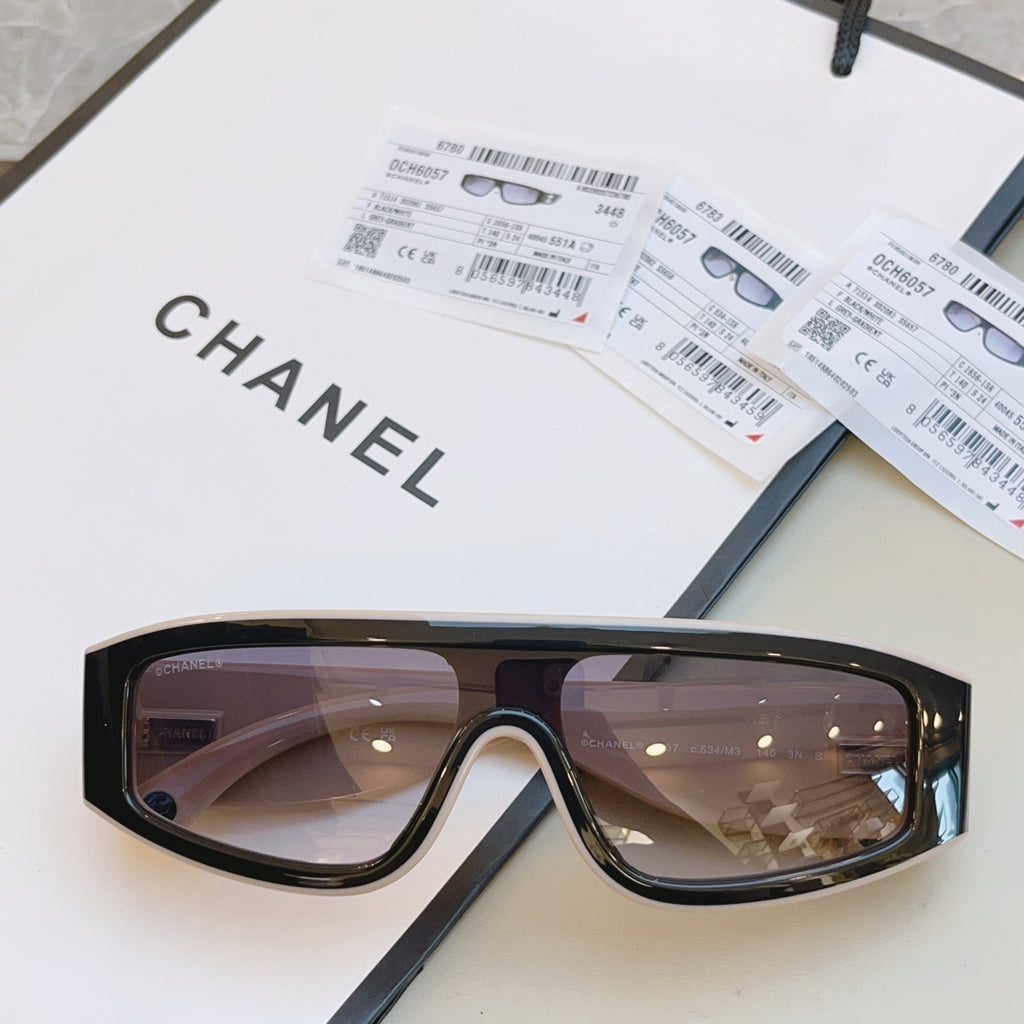 Chanel CH6057 Fashion Black Lens Sunglasses for Men & Women