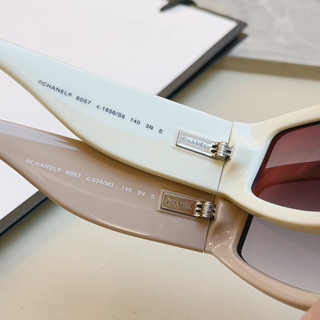 Chanel CH6057 Fashion Red Lens Sunglasses for Men & Women - detail image 5