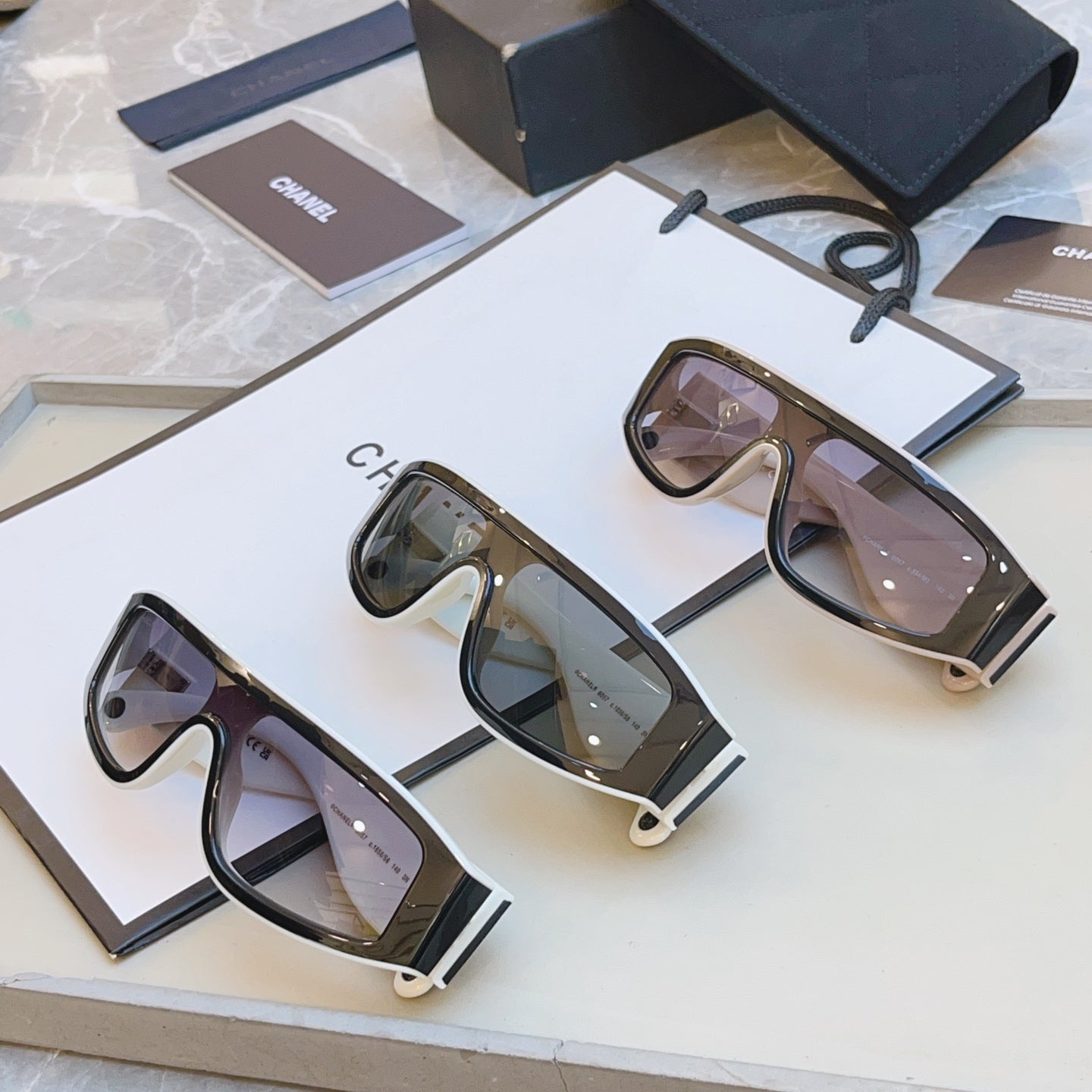 Chanel CH6057 Fashion Red Lens Sunglasses for Men & Women