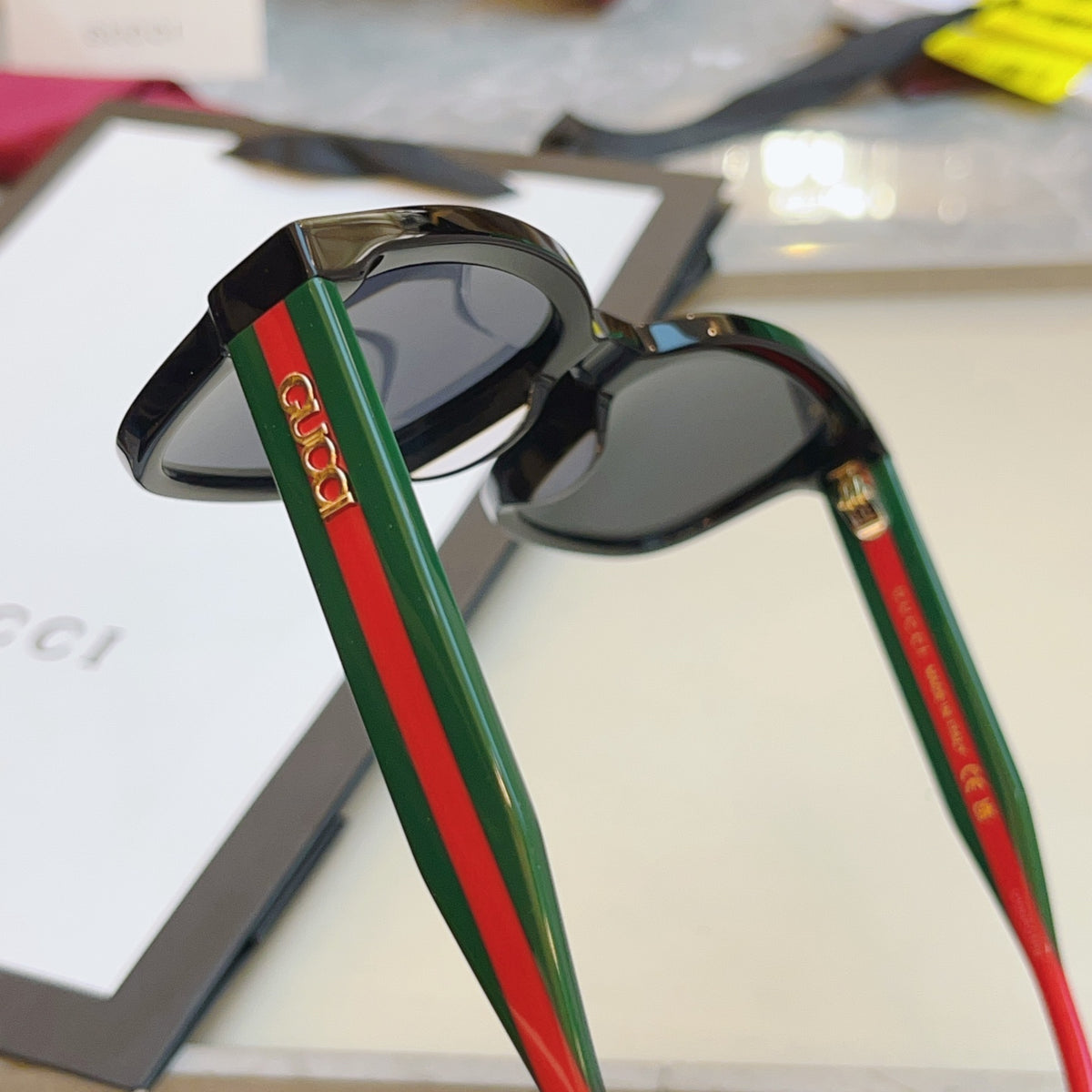 Gucci GG1872S Fashion Red Lens Sunglasses for Men & Women - detail image 6