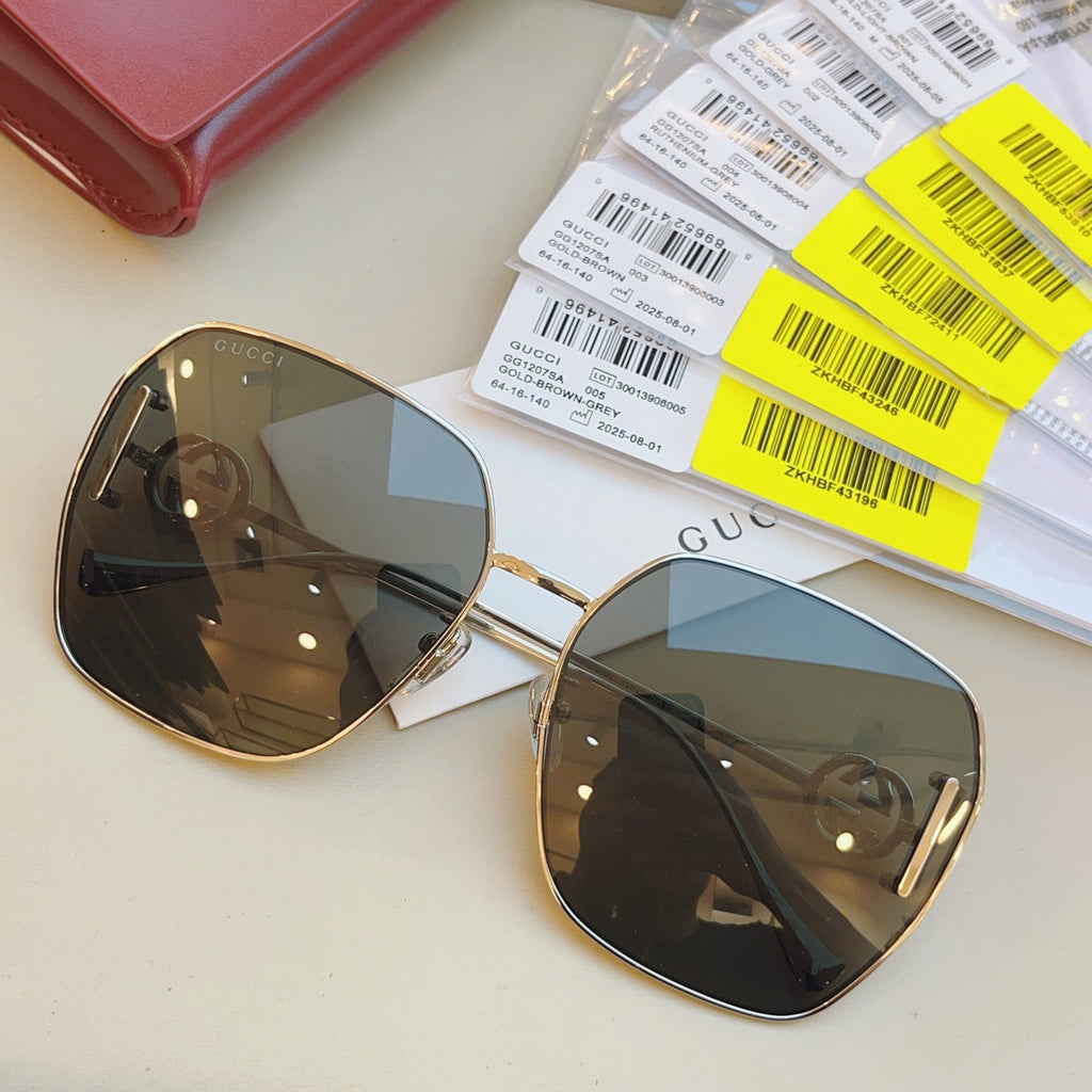 Gucci GG1207SA Fashion Orange Lens Sunglasses for Men & Women - detail image 3
