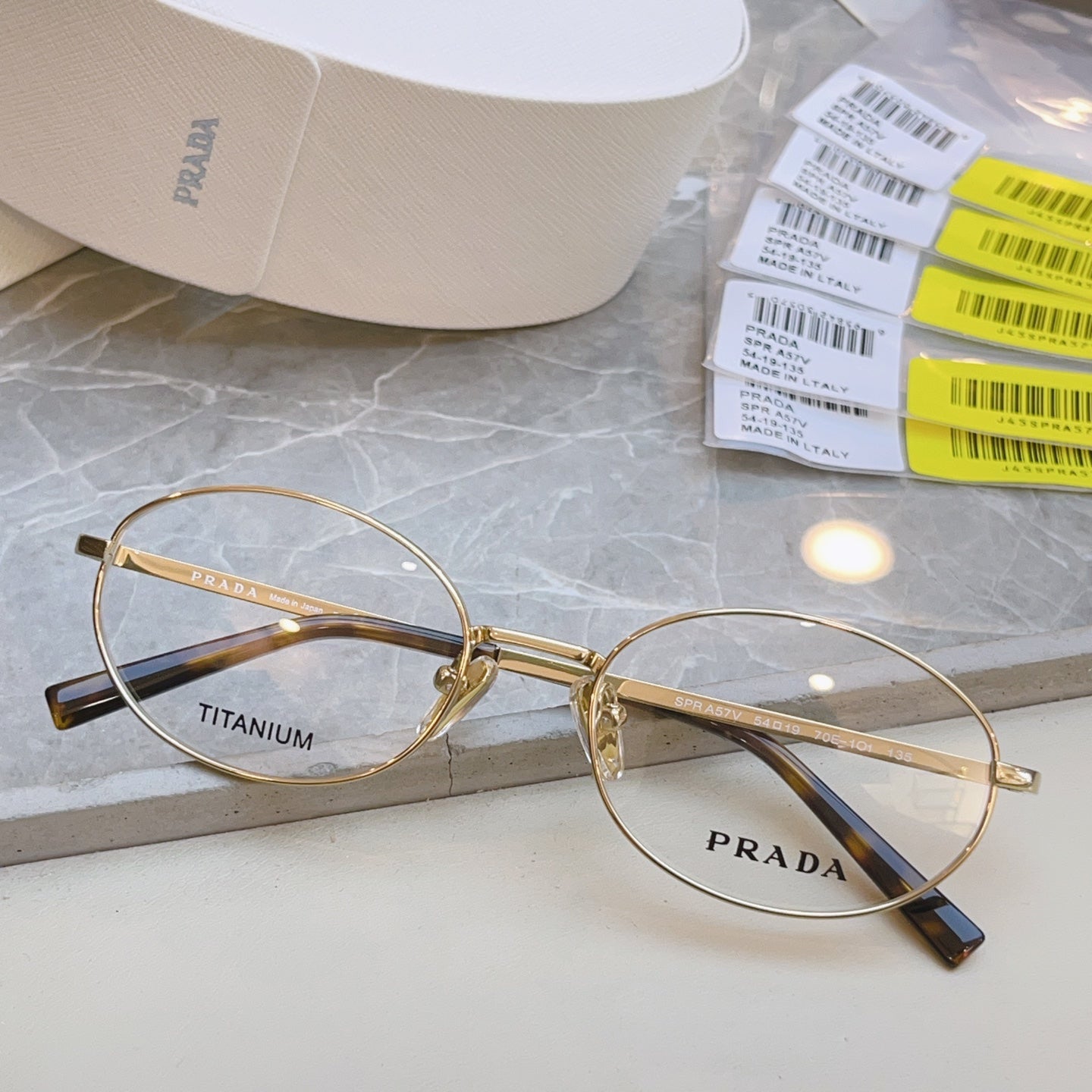 Prada VPR Titanium Fashion Silver Lens Sunglasses for Men & Women - 449415 - detail image 5