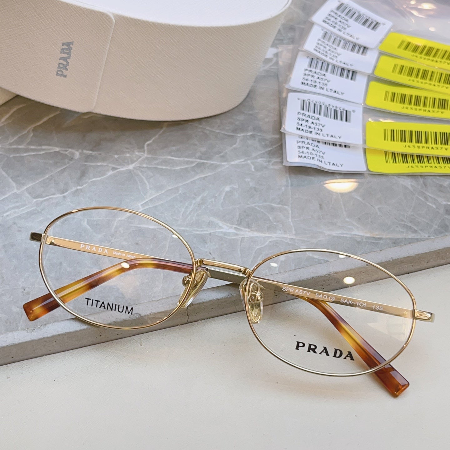 Prada VPR Titanium Fashion Silver Lens Sunglasses for Men & Women - 449415 - detail image 3
