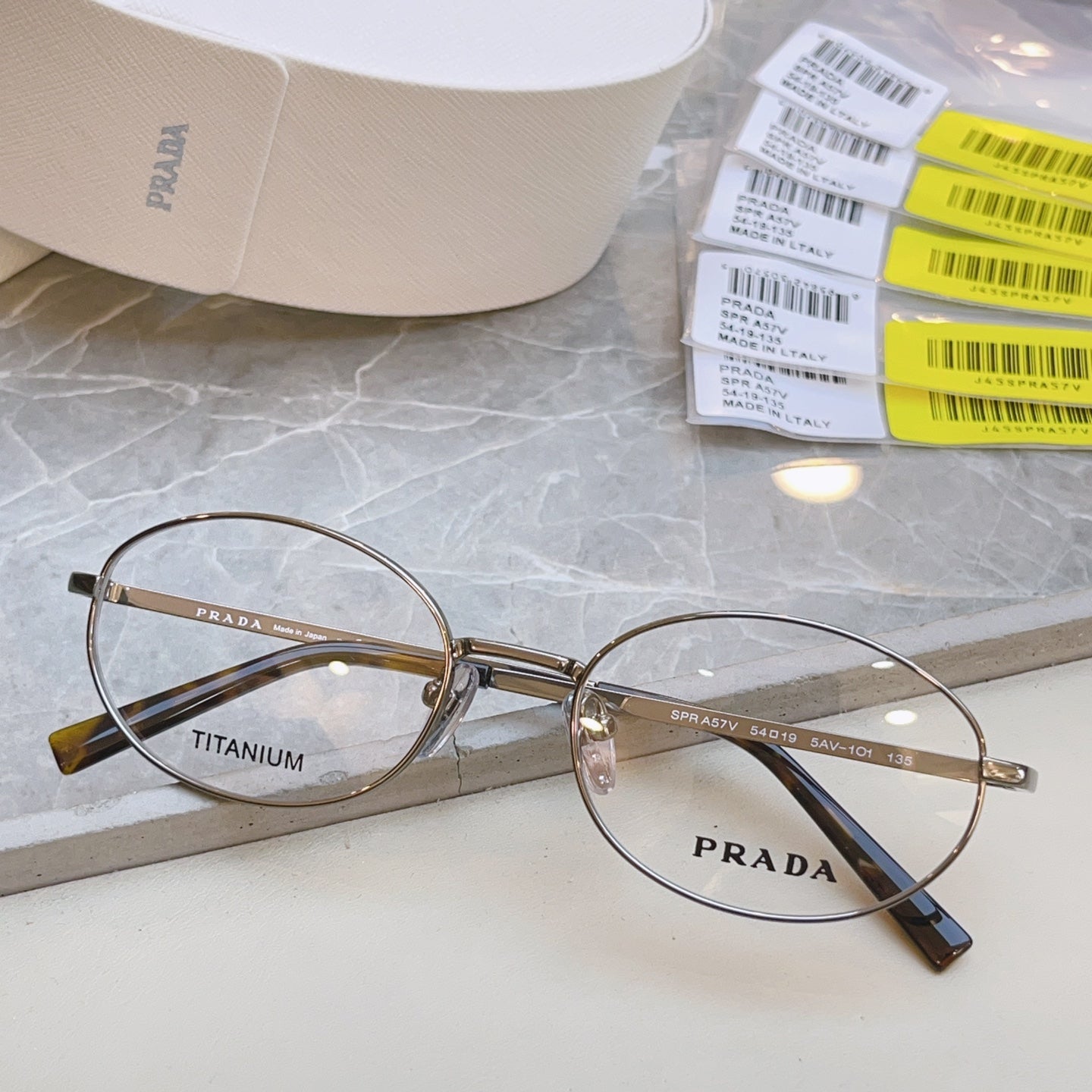 Prada VPR Titanium Fashion Silver Lens Sunglasses for Men & Women - 449415 - detail image 4