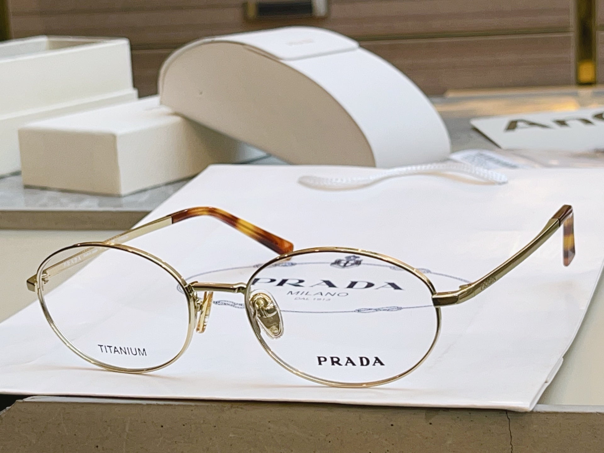Prada VPR Titanium Fashion Silver Lens Sunglasses for Men & Women - detail image 4