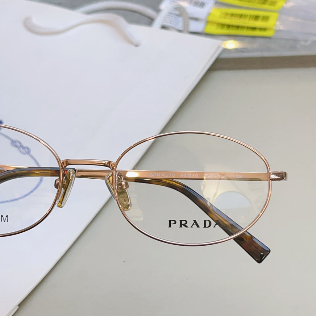 Prada VPR Titanium Fashion Brown Lens Sunglasses for Men & Women