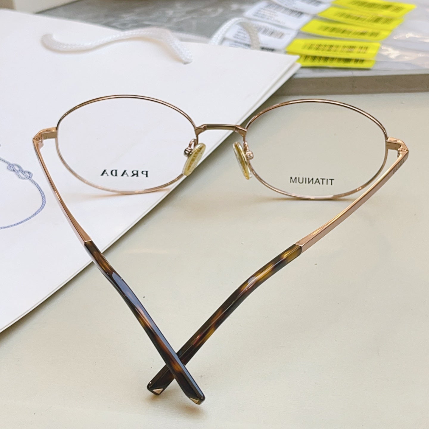 Prada VPR Titanium Fashion Brown Lens Sunglasses for Men & Women - detail image 3