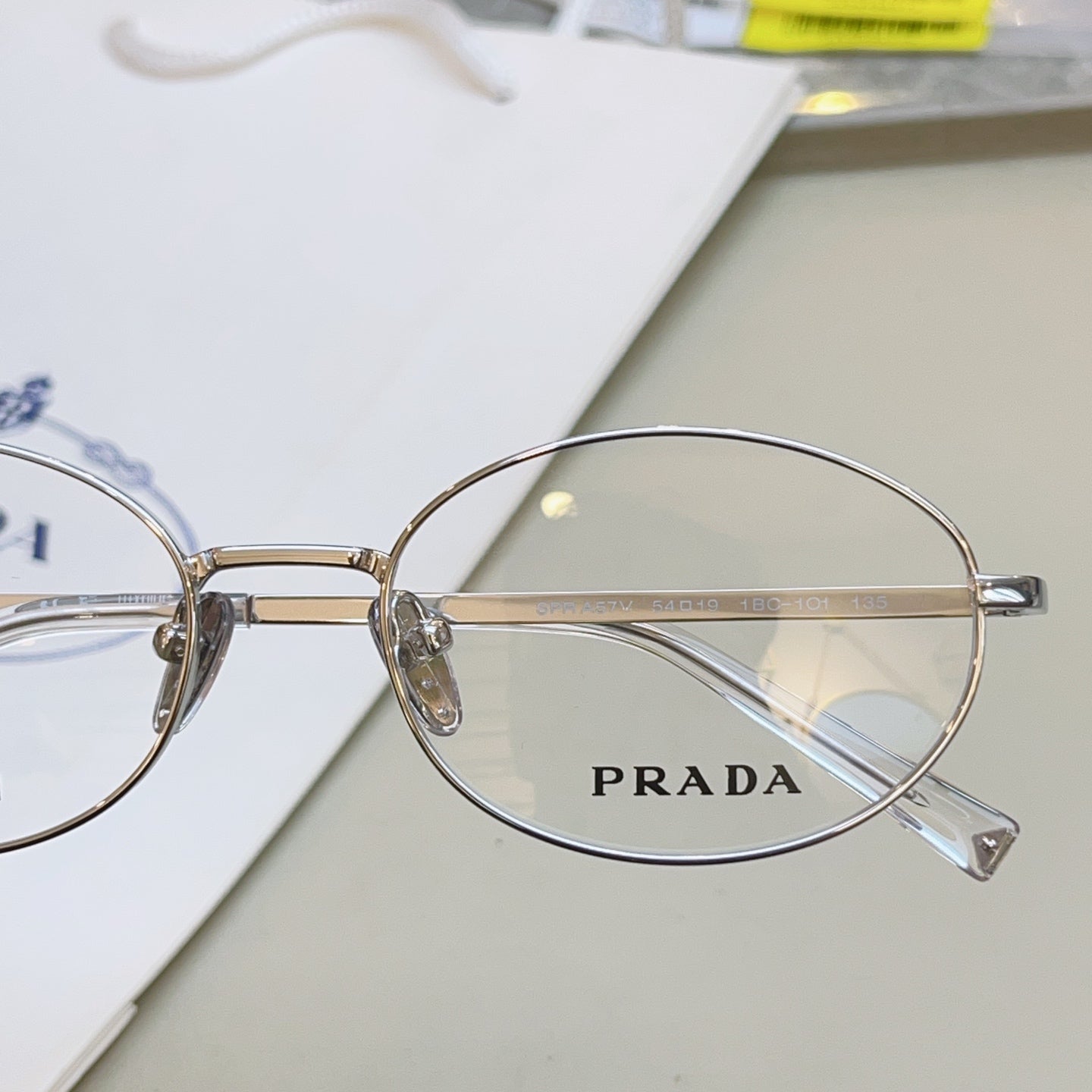 Prada VPR Titanium Fashion Brown Lens Sunglasses for Men & Women - detail image 4