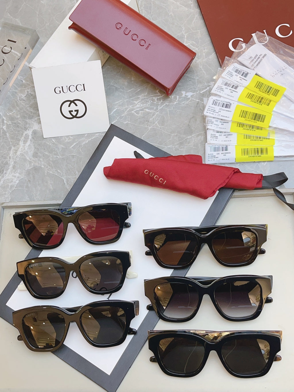 Gucci GG1550SK Fashion Brown Lens Sunglasses for Men & Women - detail image 7