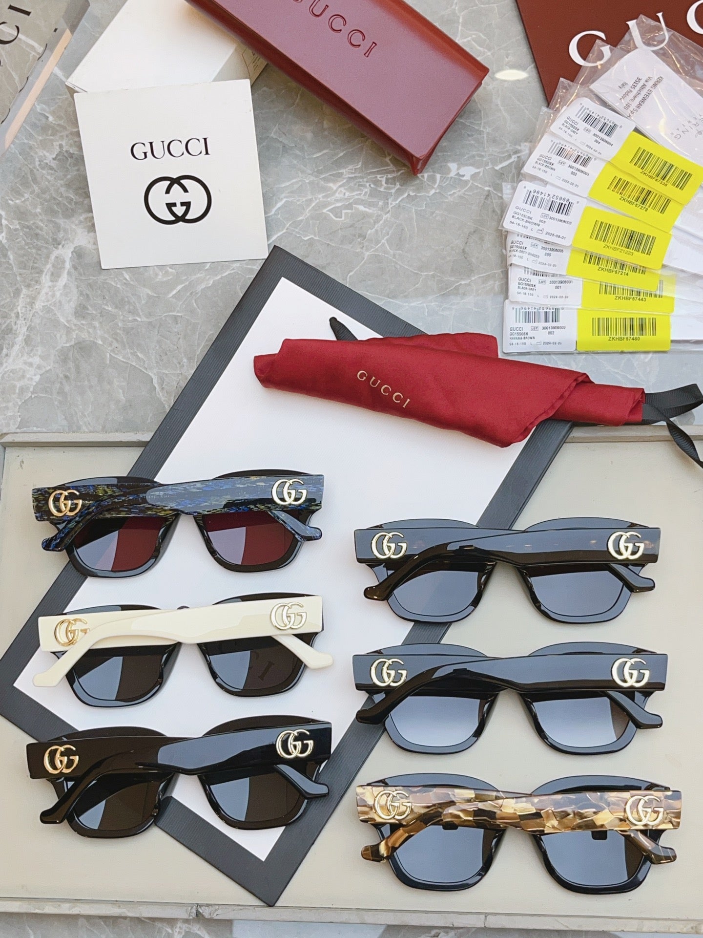 Gucci GG1550SK Fashion Brown Lens Sunglasses for Men & Women - detail image 6