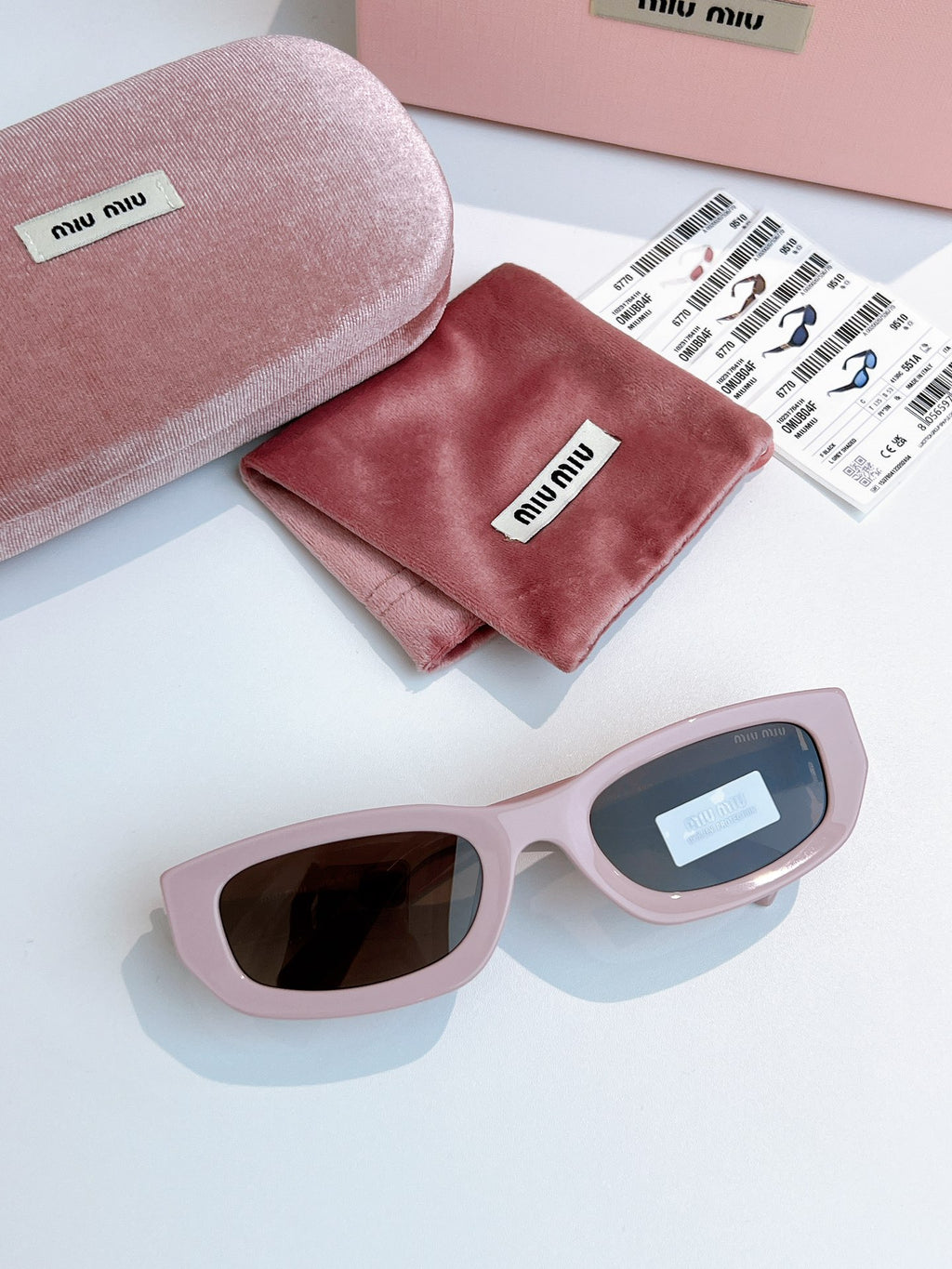 Miu Miu B04-F Fashion Blue Lens Sunglasses for Men & Women - detail image 6
