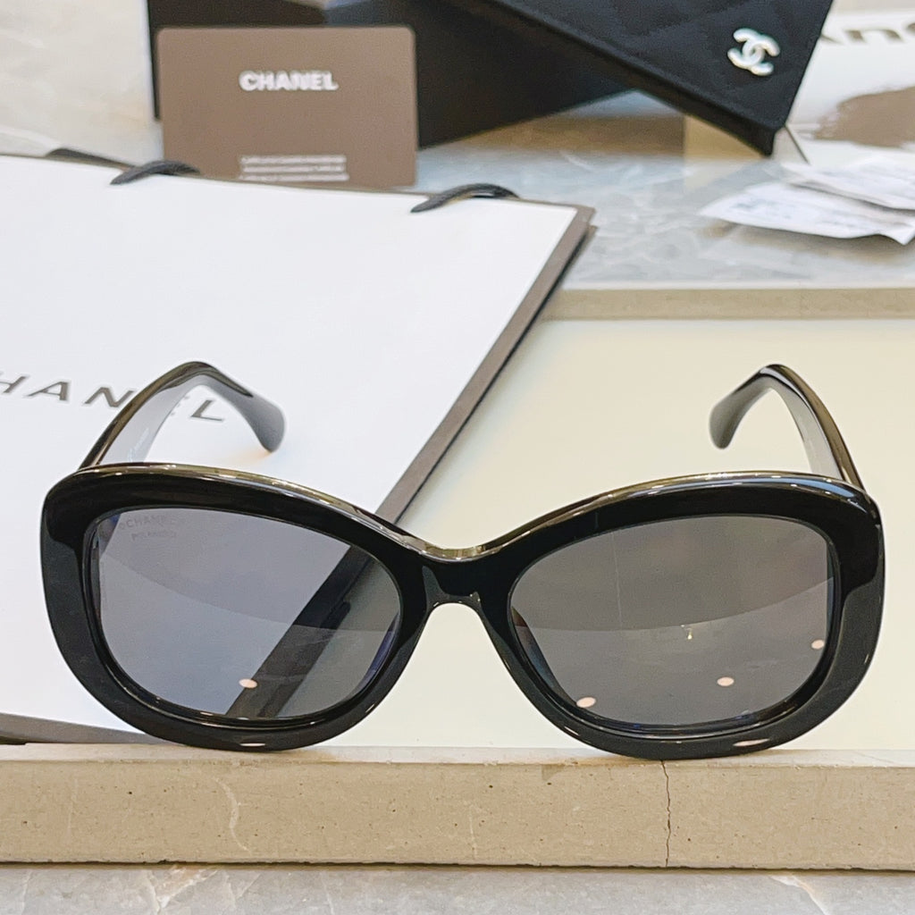 Chanel CH5468-B-A Fashion Black Lens Sunglasses for Men & Women - 371815 - detail image 8