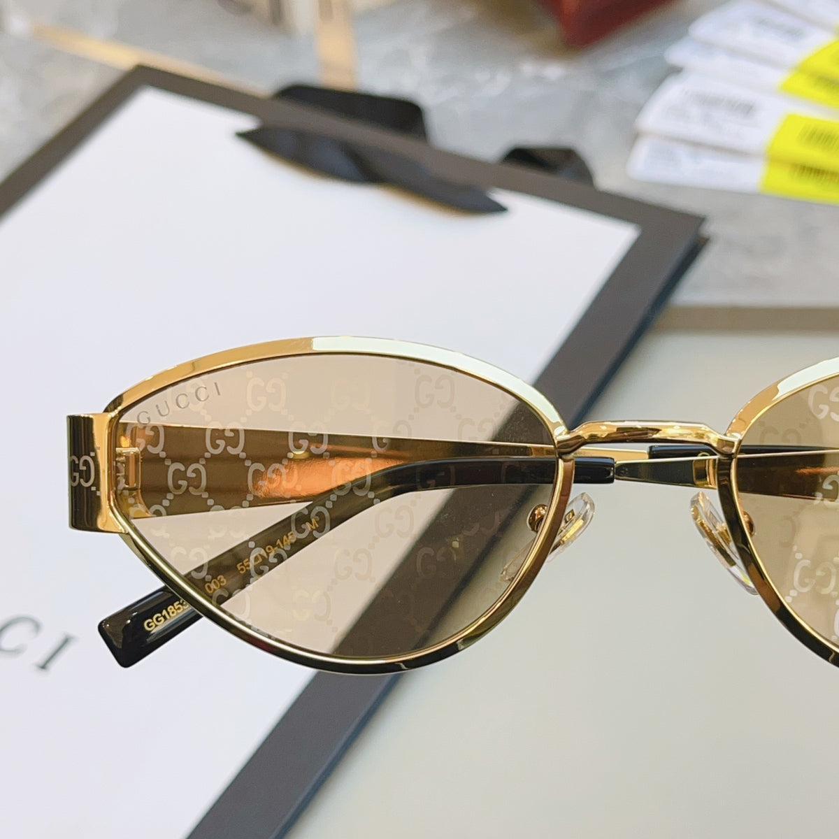 Gucci GG1853O Fashion Orange Lens Sunglasses for Men & Women - detail image 6