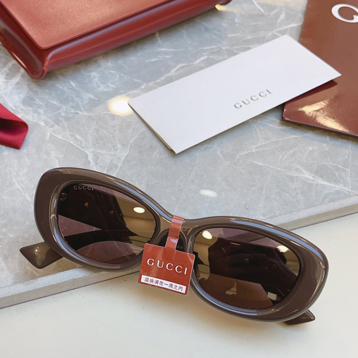 Gucci GG1829SK Fashion Red Lens Sunglasses for Men & Women - 398281 - detail image 3