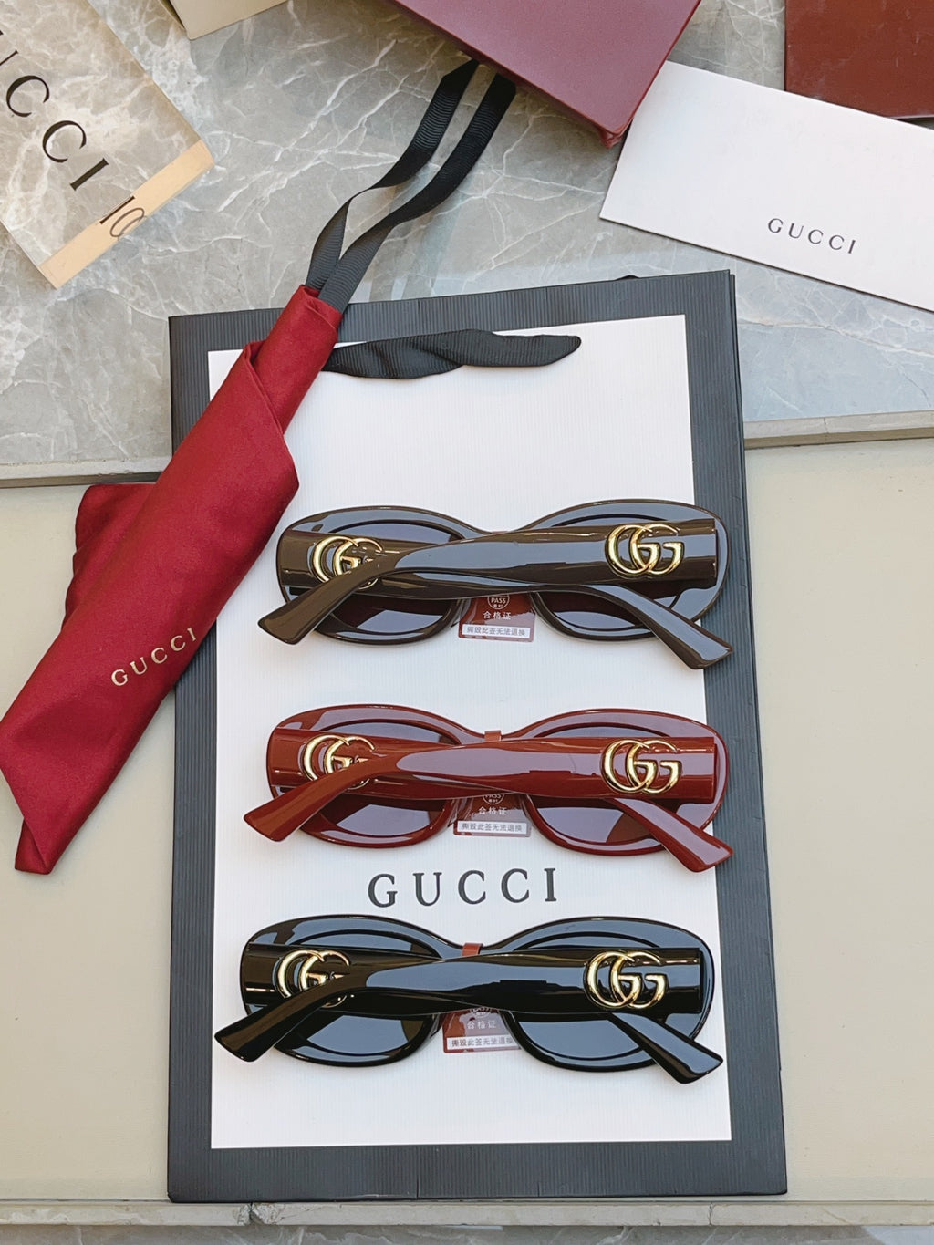 Gucci GG1829SK Fashion Black Lens Sunglasses for Men & Women - 398284 - detail image 2