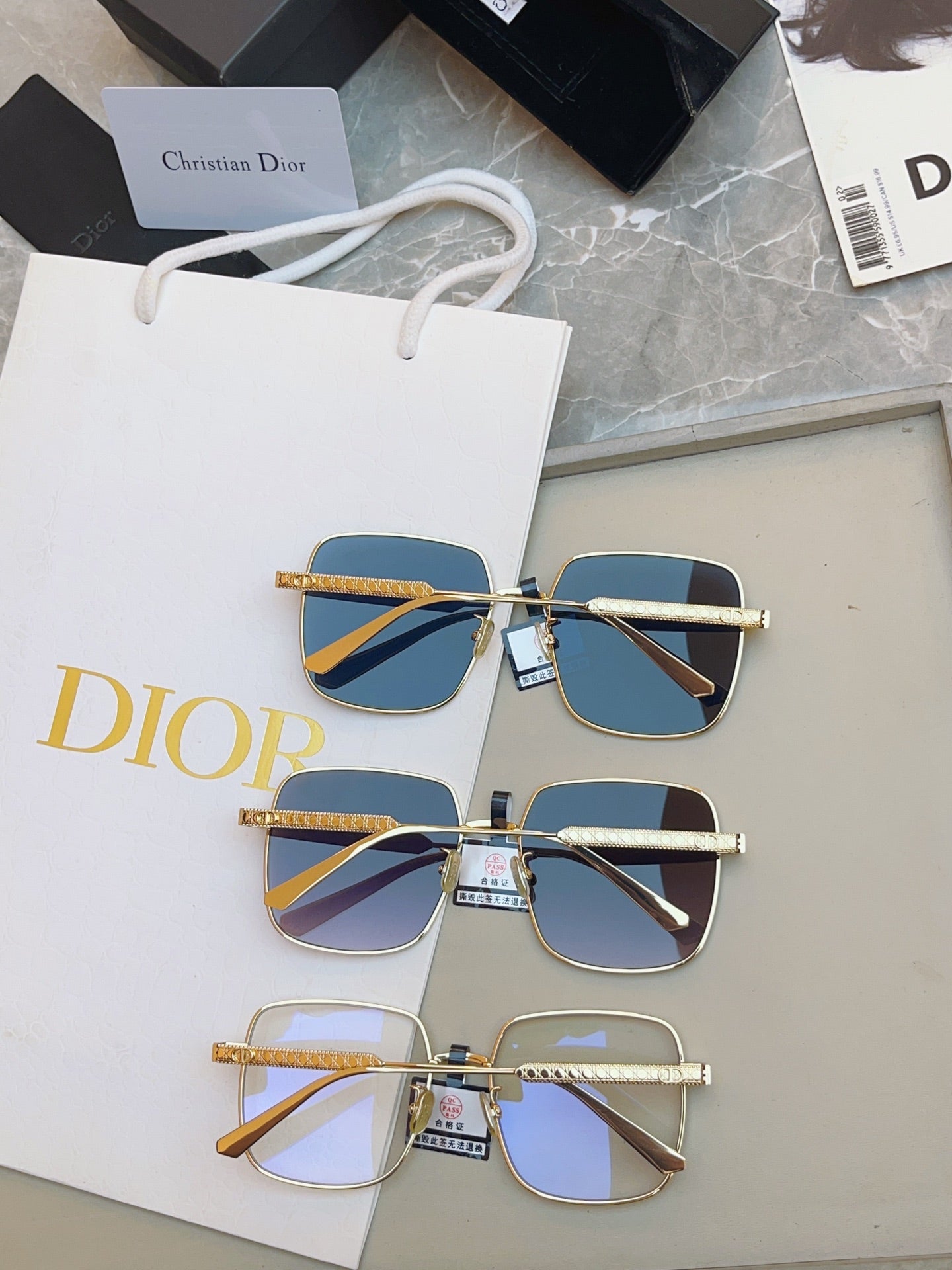 Dior DIORCANNAGE Fashion Black Lens Sunglasses for Men & Women - detail image 3