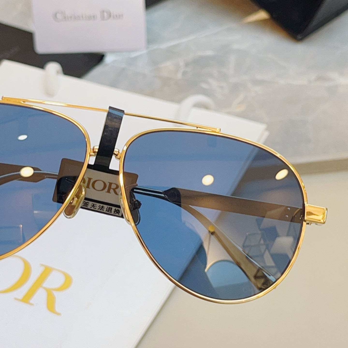 Dior DIORCANNAGE Fashion Blue Lens Sunglasses for Men & Women - 486829 - detail image 4