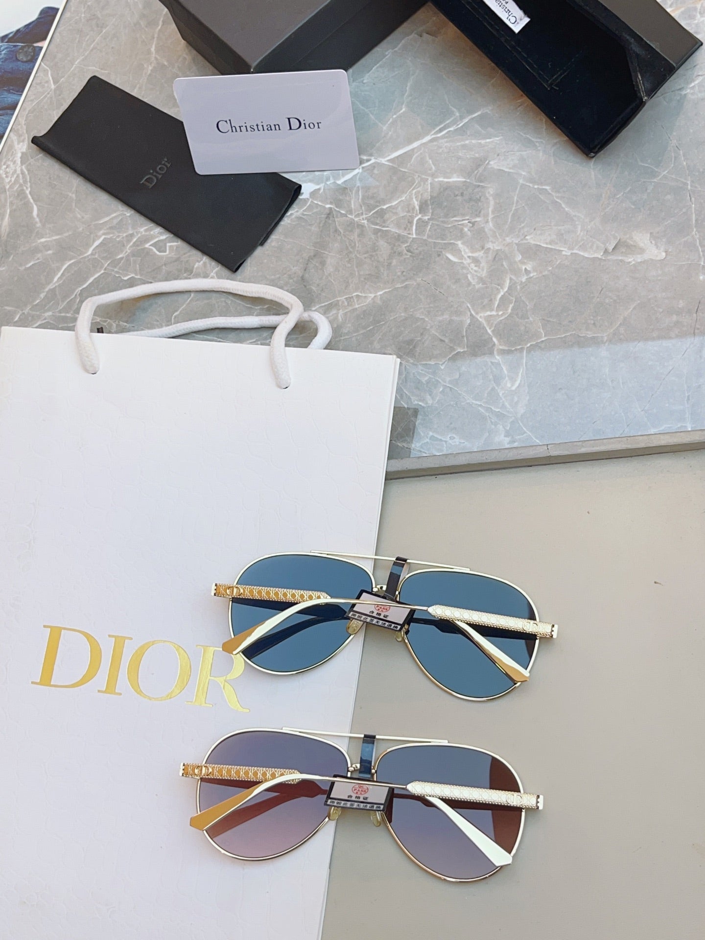 Dior DIORCANNAGE Fashion Blue Lens Sunglasses for Men & Women - 486831 - detail image 8