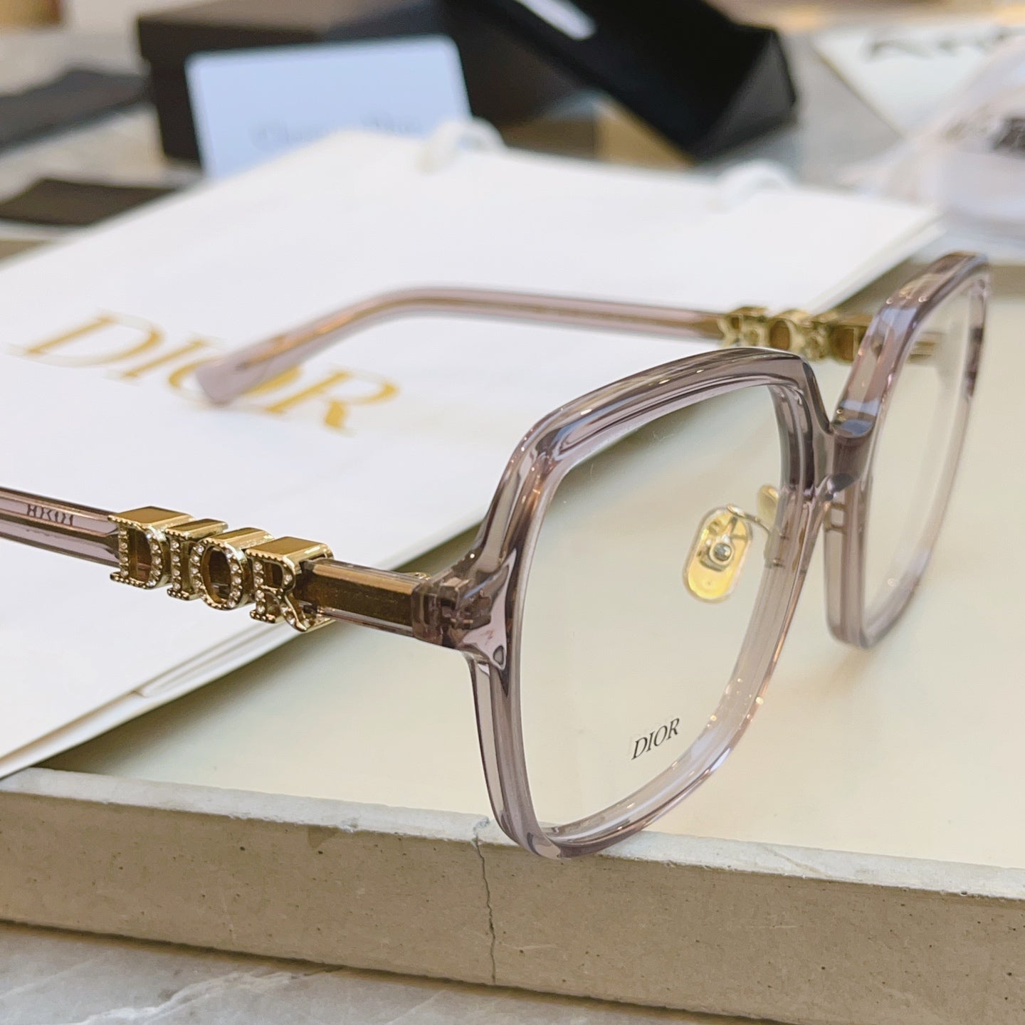 Dior DIORTREASURE Fashion Brown Lens Sunglasses for Men & Women - detail image 4