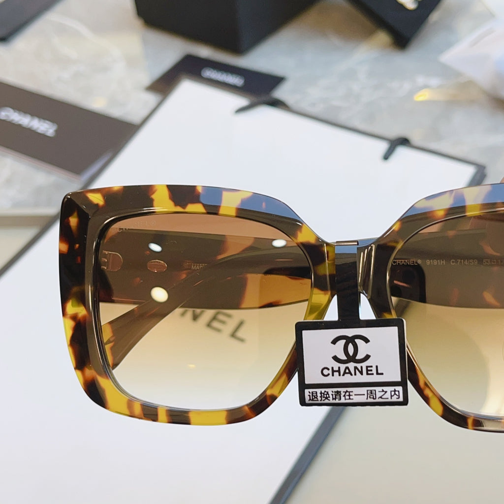 Chanel 9191H Fashion Black Lens Sunglasses for Men & Women - 358066 - detail image 9