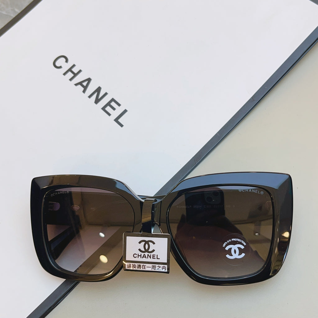 Chanel 9191H Fashion Black Lens Sunglasses for Men & Women - 358065