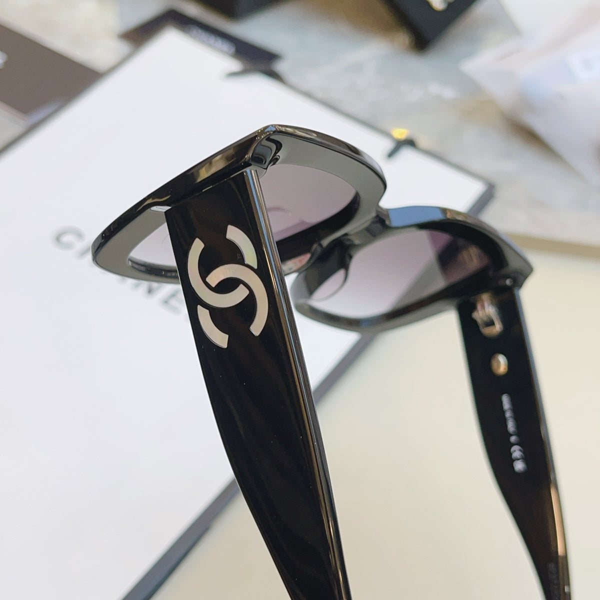 Chanel 9191H Fashion Black Lens Sunglasses for Men & Women - 358065 - detail image 5