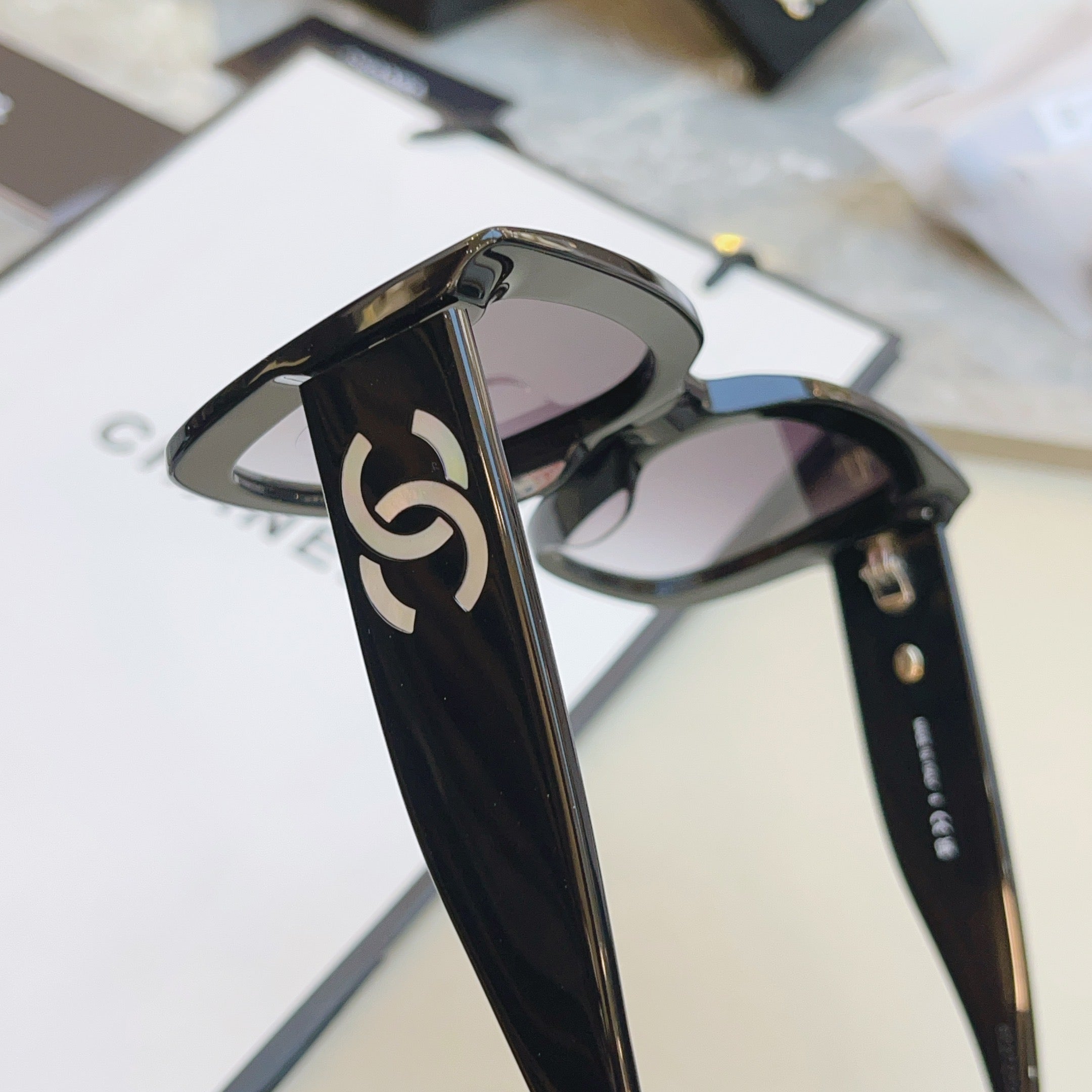 Chanel 9191H Fashion Black Lens Sunglasses for Men & Women - 358065 - detail image 5