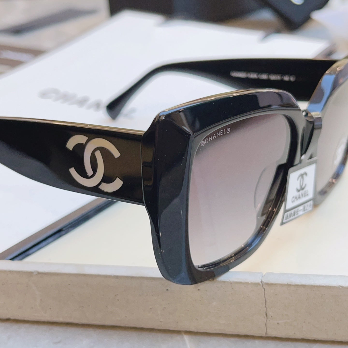 Chanel 9191H Fashion Black Lens Sunglasses for Men & Women - 358065 - detail image 4