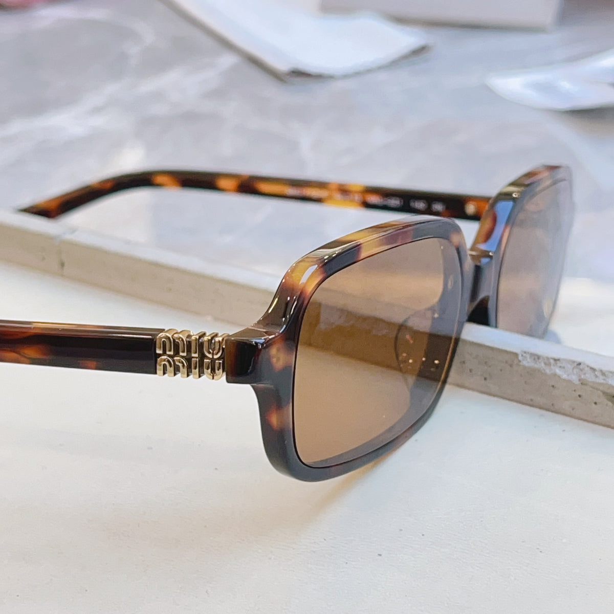 Miu Miu 11Z-F Fashion Orange Lens Sunglasses for Men & Women - detail image 6