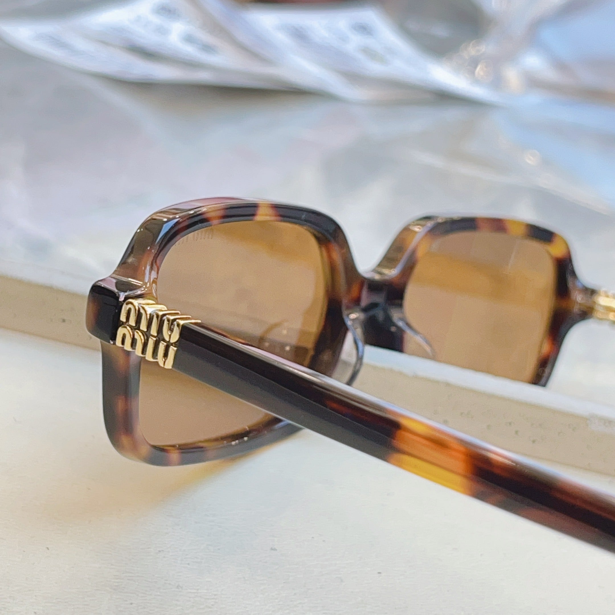 Miu Miu 11Z-F Fashion Orange Lens Sunglasses for Men & Women - detail image 8