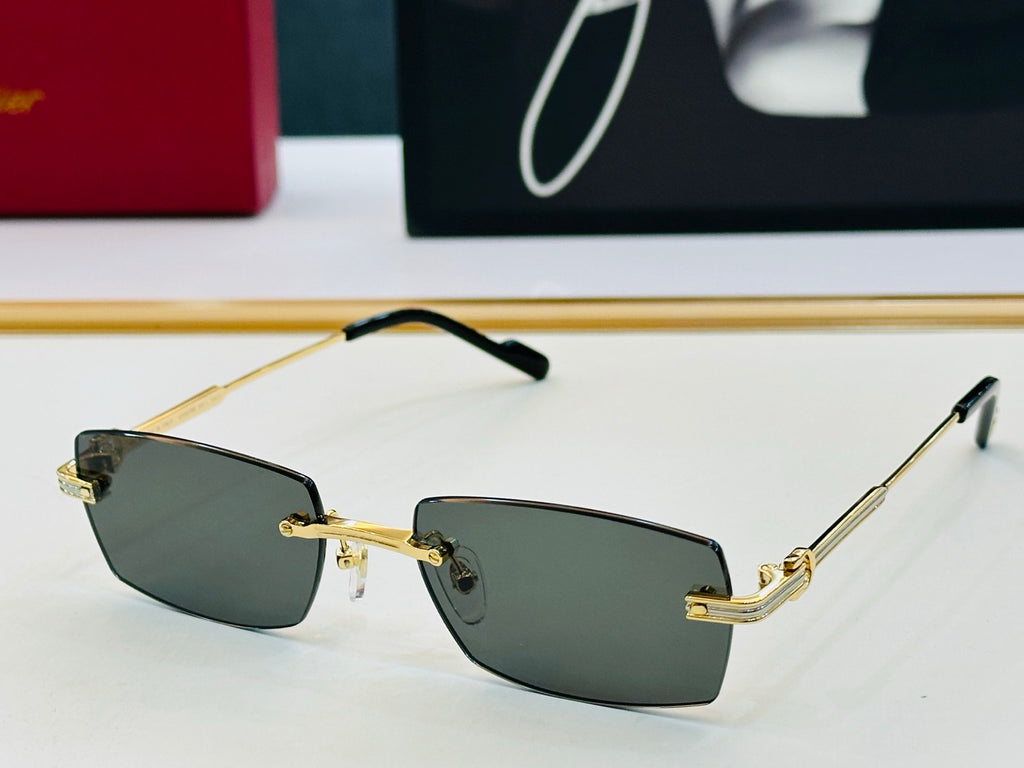 Cartier CT0578O Fashion Gold Lens Sunglasses for Men & Women - detail image 6