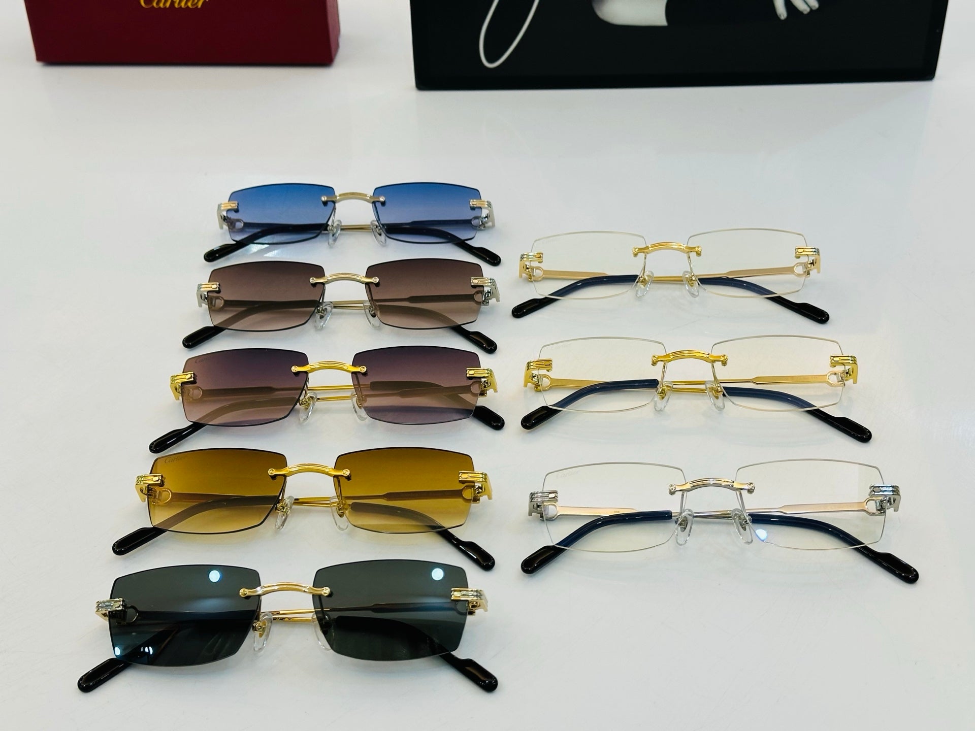 Cartier CT0578O Fashion Gold Lens Sunglasses for Men & Women - detail image 9