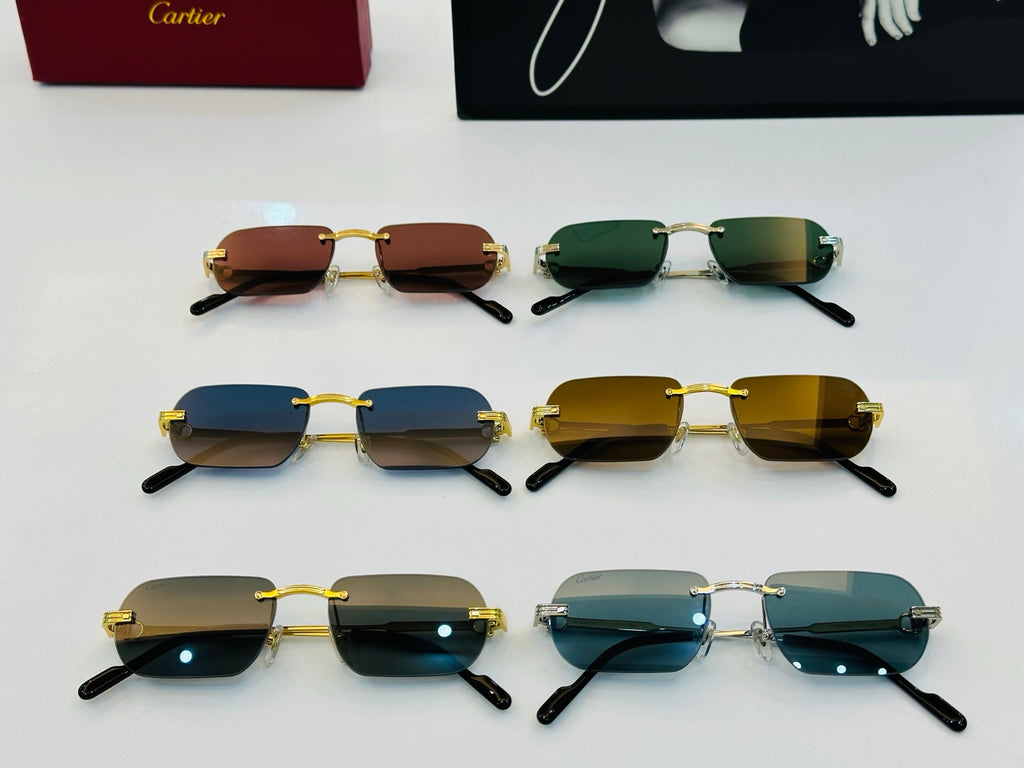 Cartier CT0577S Fashion Gold Lens Sunglasses for Men & Women - detail image 9