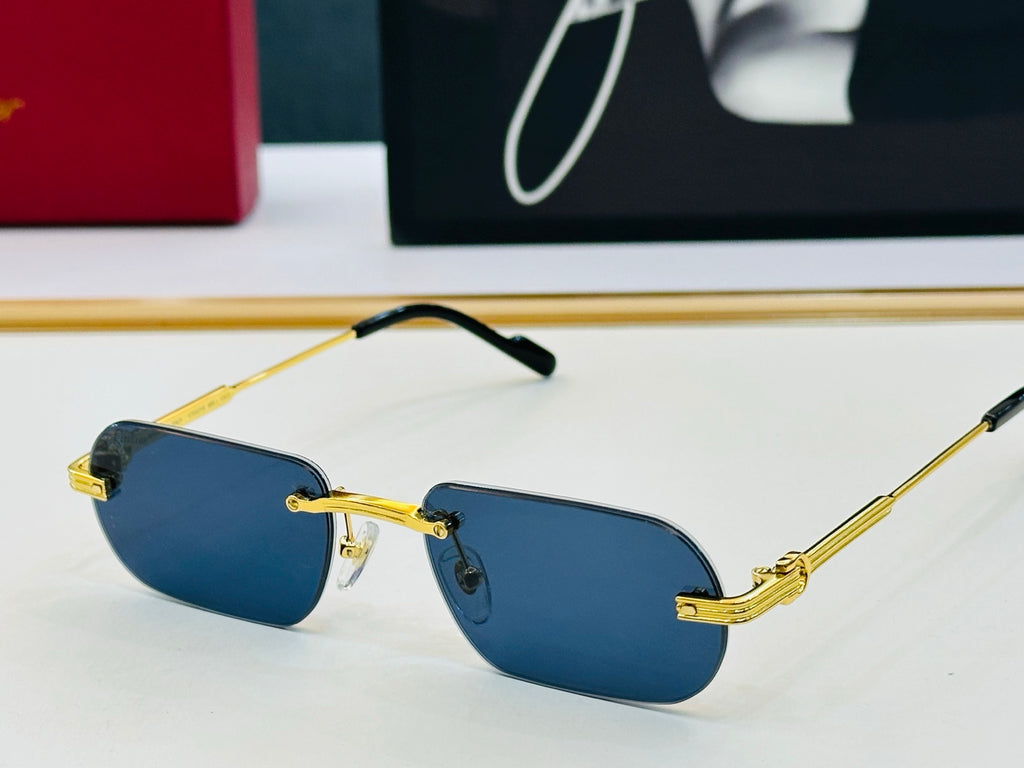 Cartier CT0577S Fashion Gold Lens Sunglasses for Men & Women - detail image 3