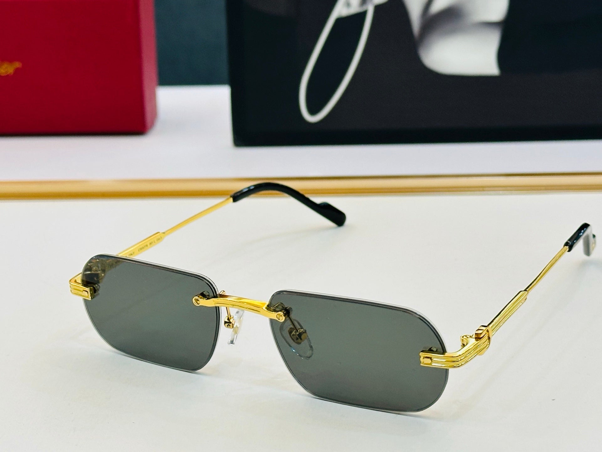 Cartier CT0577S Fashion Gold Lens Sunglasses for Men & Women